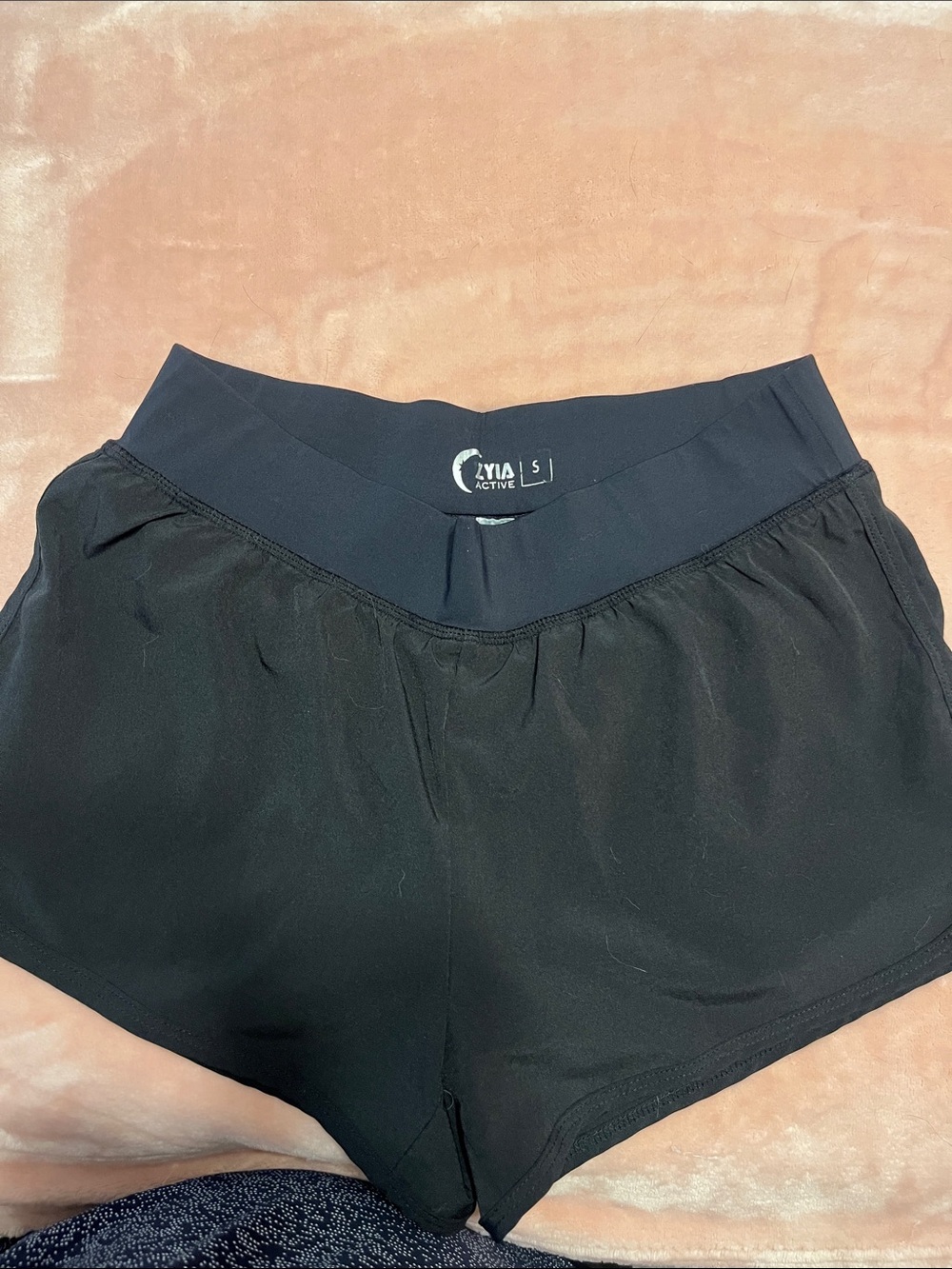 Zyia Active Women's Black Athletic Shorts — High-Waist Comfort